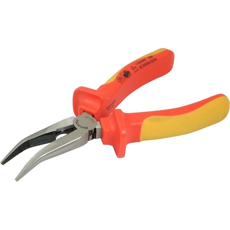 Dynamic Tools 6" Bent Nose Pliers, Insulated Handle D055106